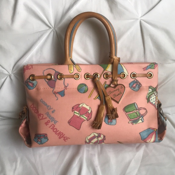 Dooney & Bourke Handbags - Dooney & Bourke Pink Miami Beach Satchel